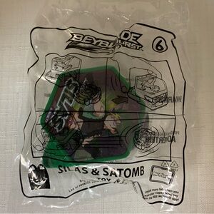 🆕 NIB McDonalds BEYBLADE BURST Silas & Satomb Happy Meal Toy #6 NEW 2020 Green